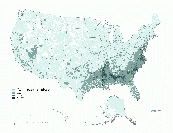 The proposed territory is where the highest percent of blacks are in the US.